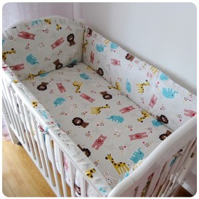Promotion-6-7PCS-baby-cot-sets-baby-bed-bumper-Duvet-Cover-free-shipping-120-60-120